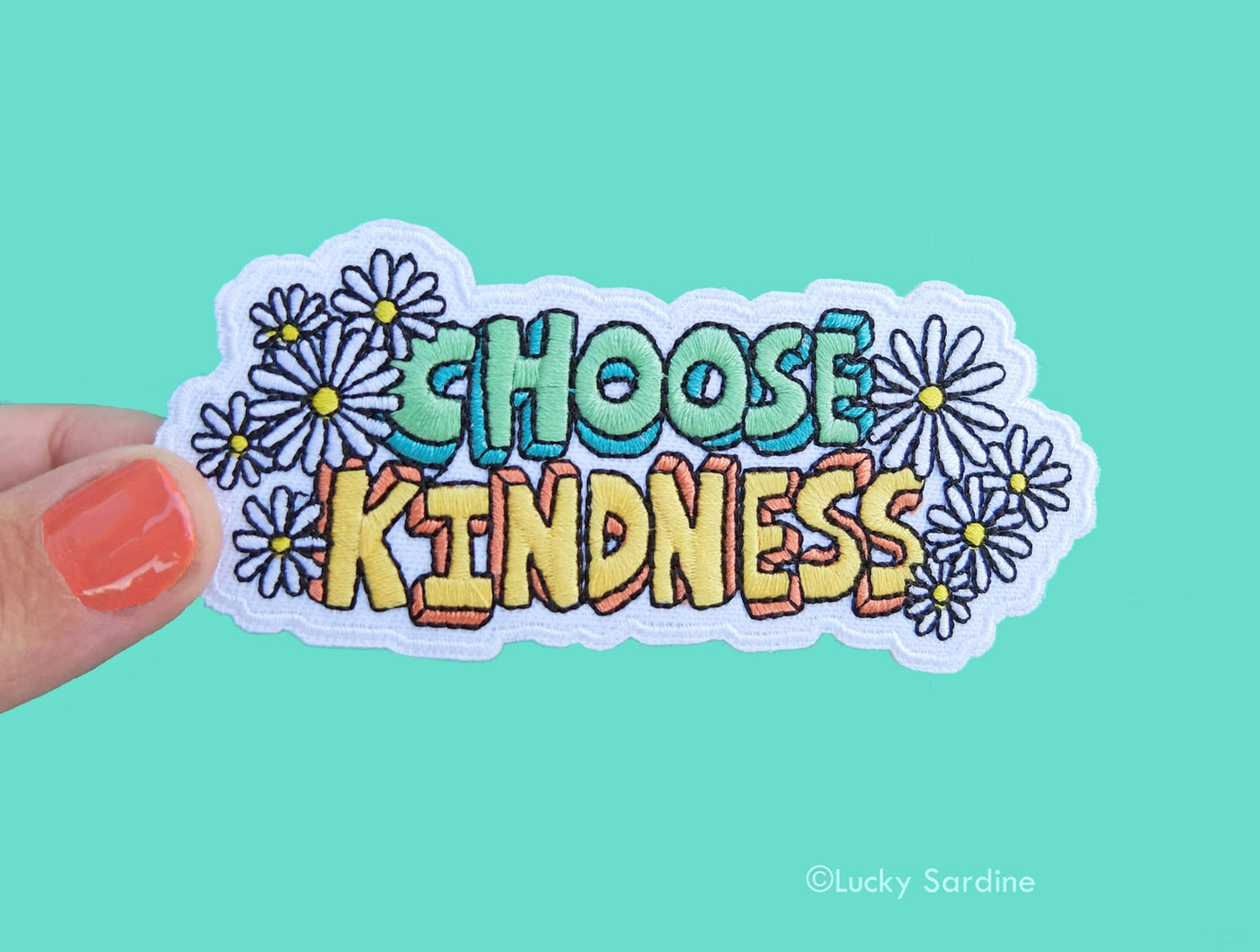 Choose Kindness Embroidered Iron-on Patch