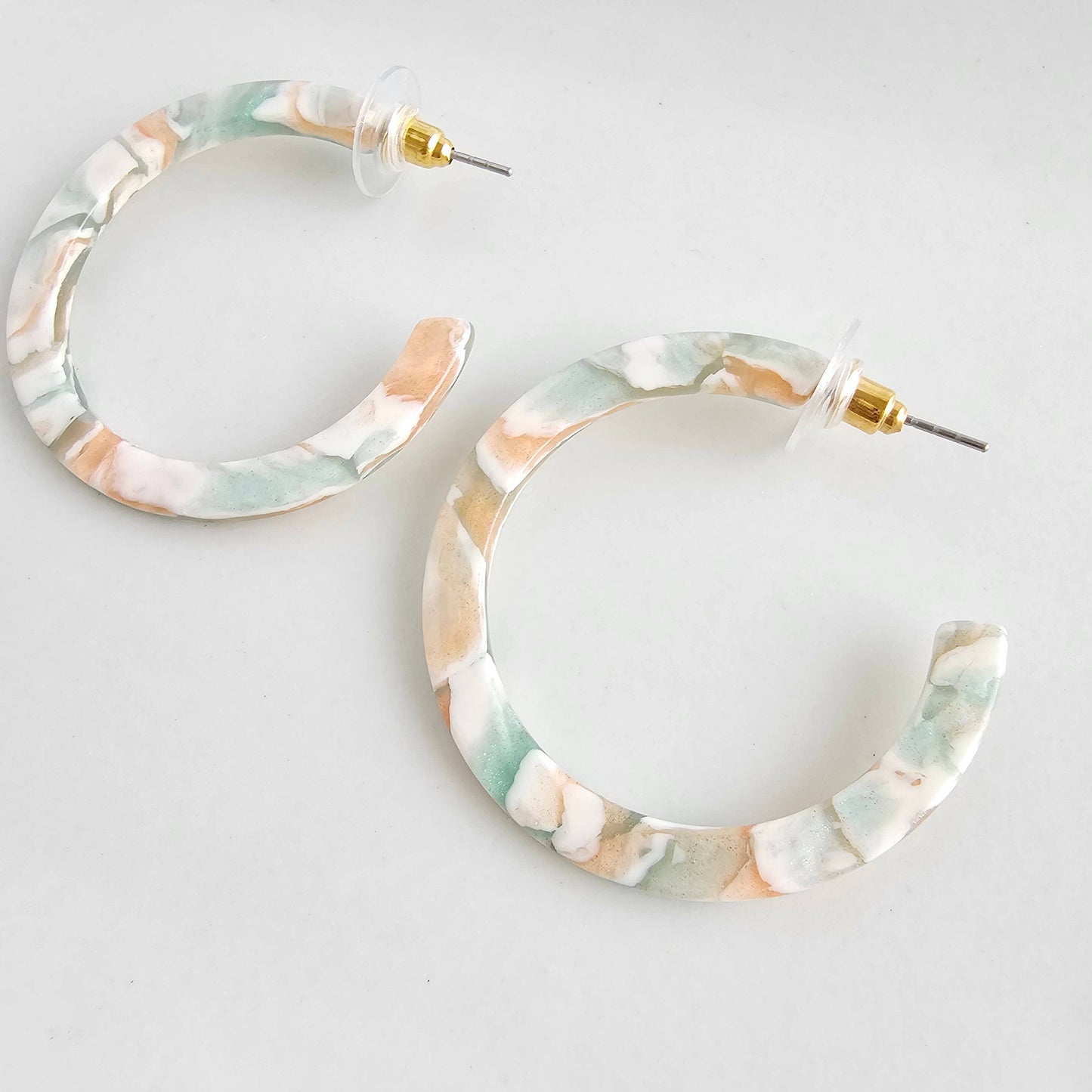 Camy Hoops - Creamsicle Mint