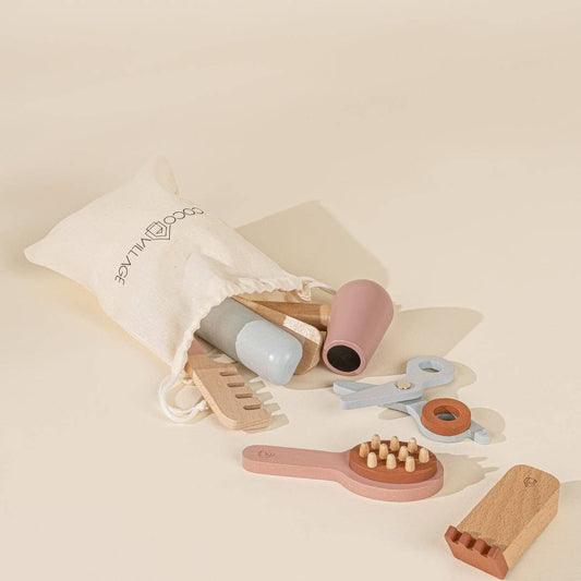 Wooden Hair Dresser Set