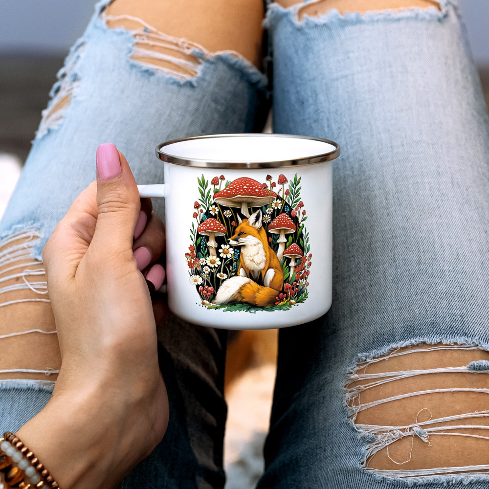 Woodland Forest Fox Camp Mug