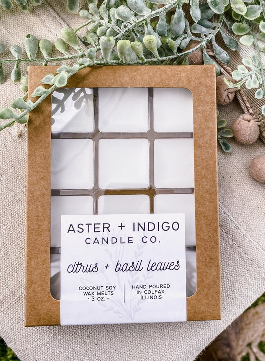 Citrus + Basil Leaves Wax Melts