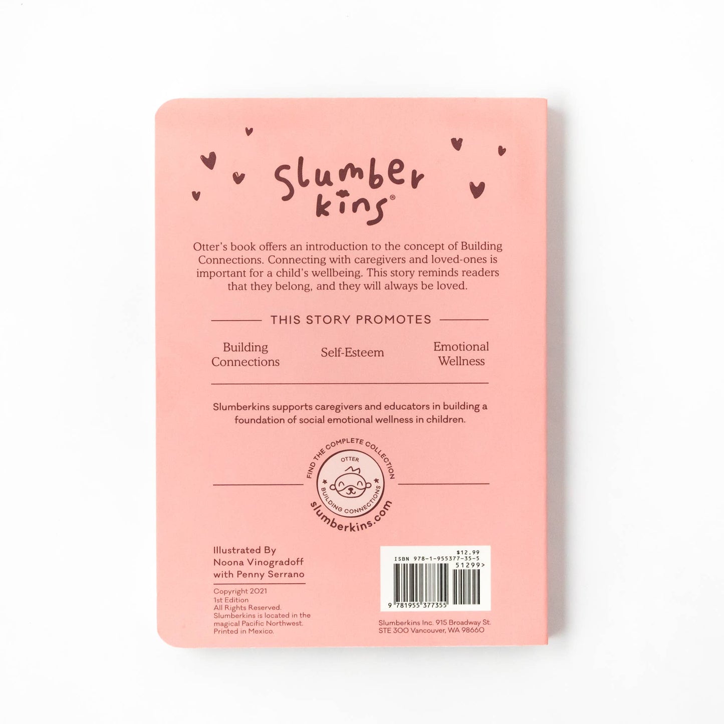 Otter's Building Connections Plush Snuggler Set +  2 books!