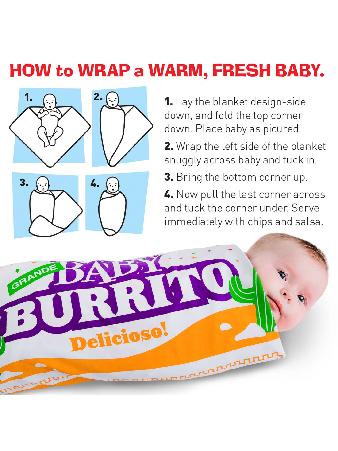 Baby Burrito Swadling Blanket