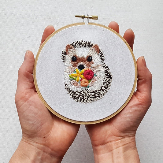 Hedgehog Embroidery Kit