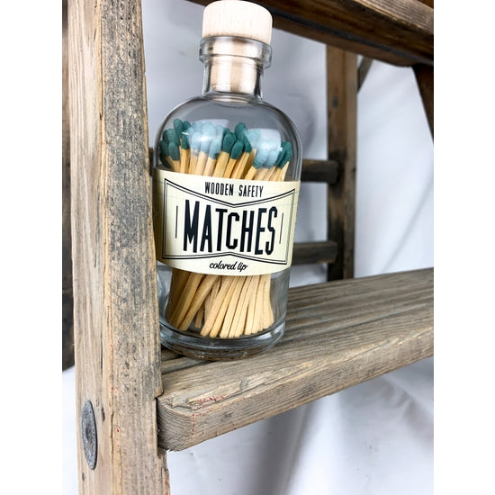 Deep Teal Vintage Apothecary Matches