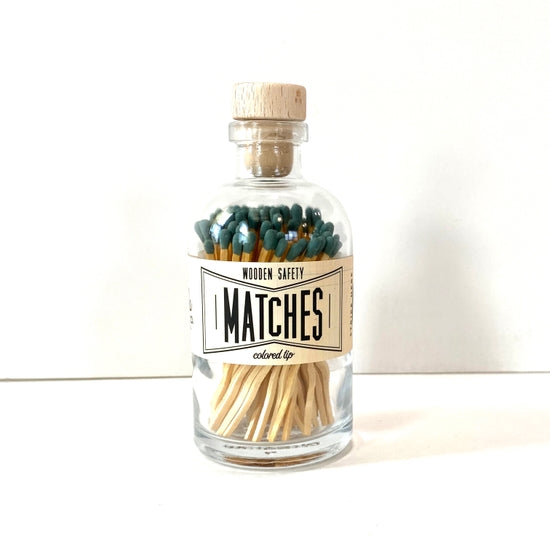 Deep Teal Vintage Apothecary Matches