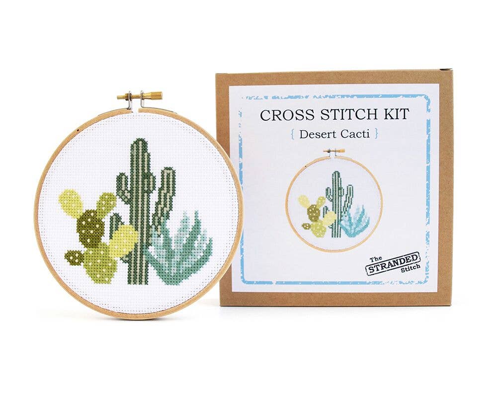 Desert Cacti Cross Stitch Kit