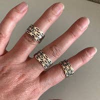Sterling Silver Flower of Life Rings