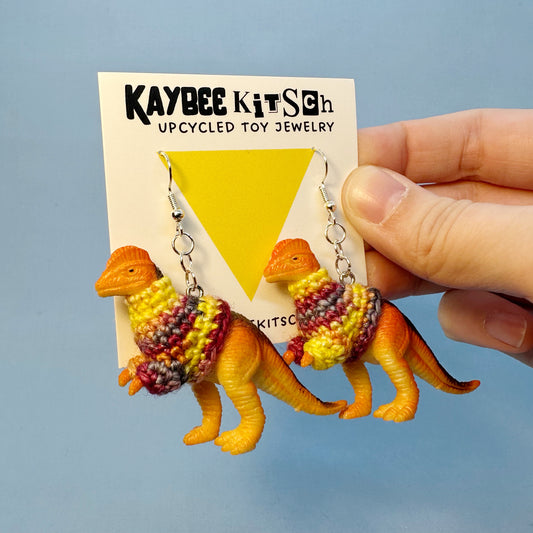 Dilophosaurus "Sweater Friend" Earrings
