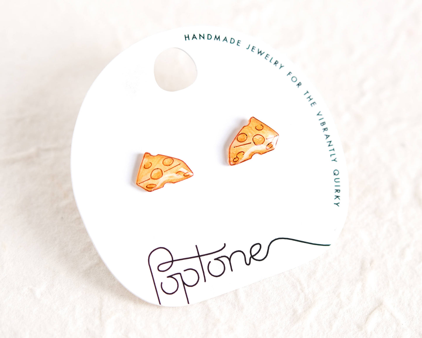 Yellow Cheese Wedge Handmade Cheesy Wisconsin Earrings