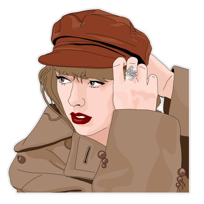 Taylor Swift Red (Taylor's Version)Vinyl Sticker