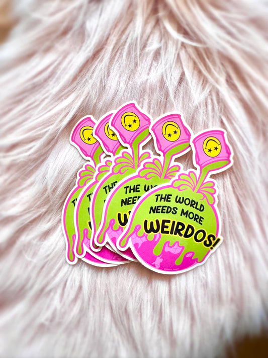 World Needs Weirdos Sticker