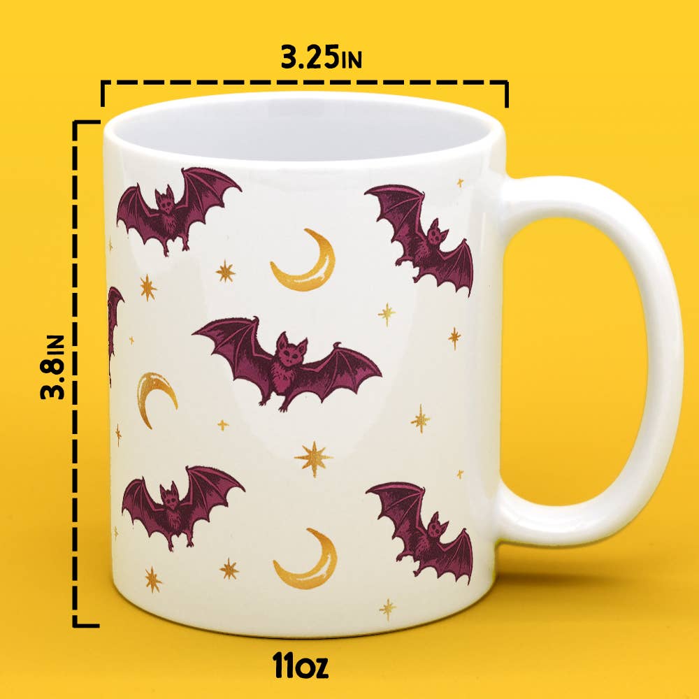 Celestial Bat Ceramic Coffee Mug
