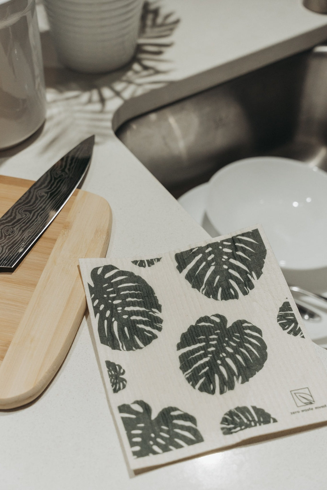 2pk Eco Dish Cloth - Monstera