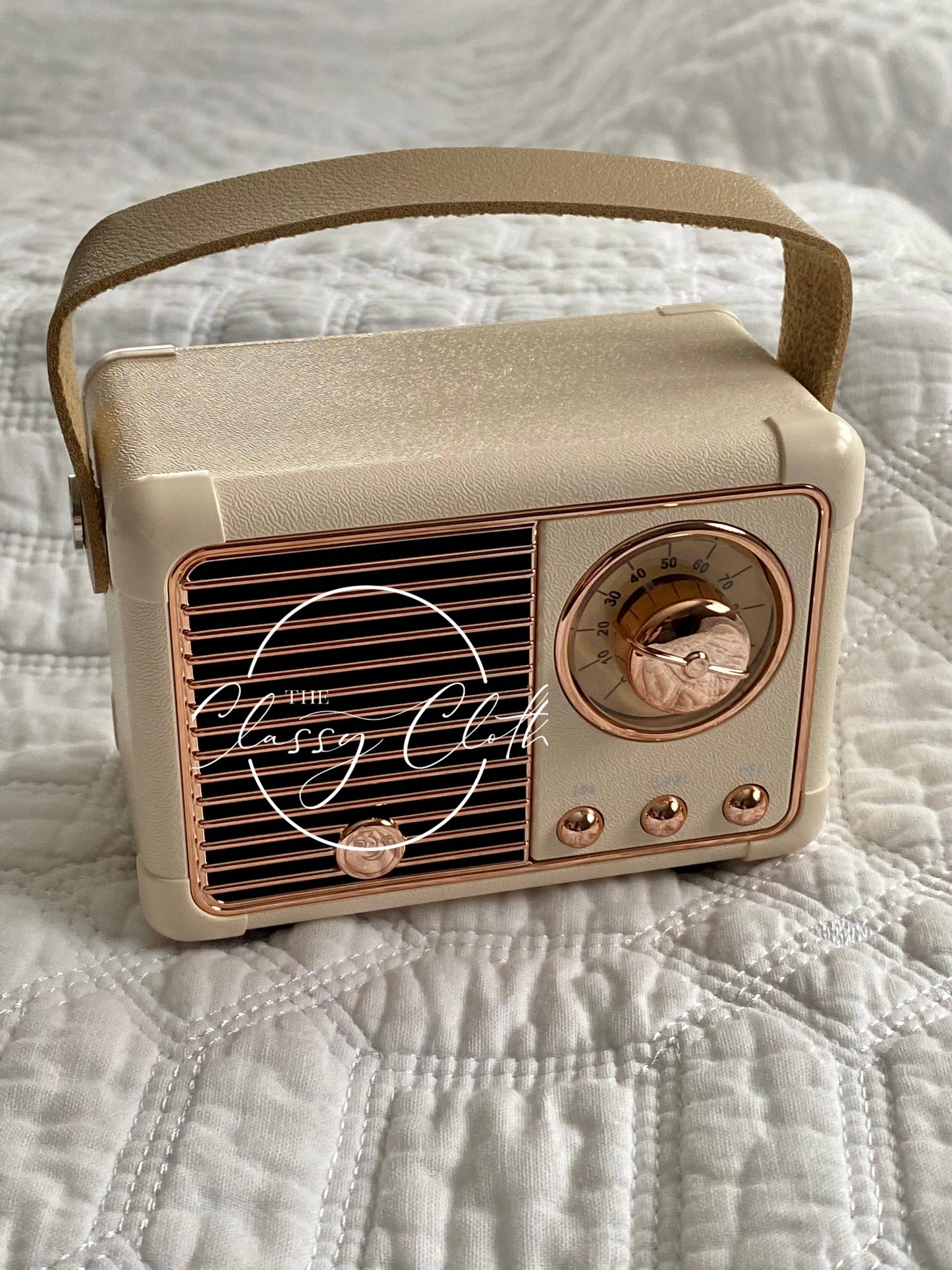 Retro Radio Wireless Speaker - Cream