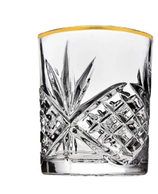 DUBLIN GOLD BAND DOUBLE OLD-FASHIONED GLASS - 1 PC