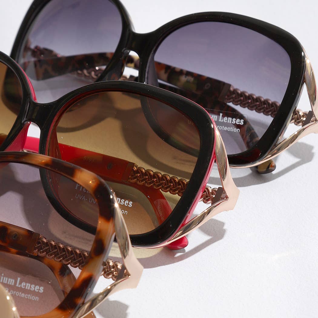 Round Shape Assorted Color Frame Sunglasses