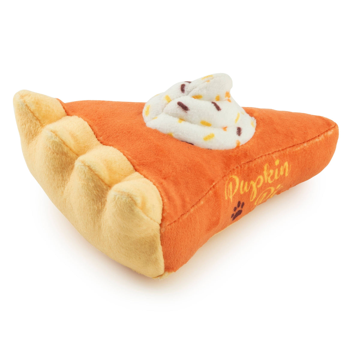 Pupkin Pie Slice Hallloween Fall 2026 Plush Squeaker Dog Toy
