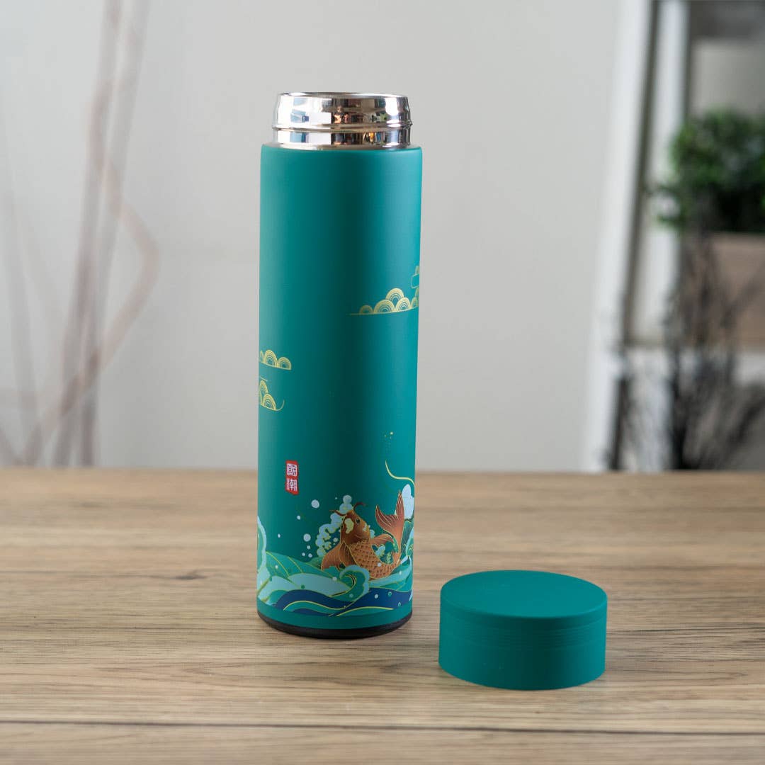 Teal 17oz Vacuum Insulated Stainless Steel Thermos Flask