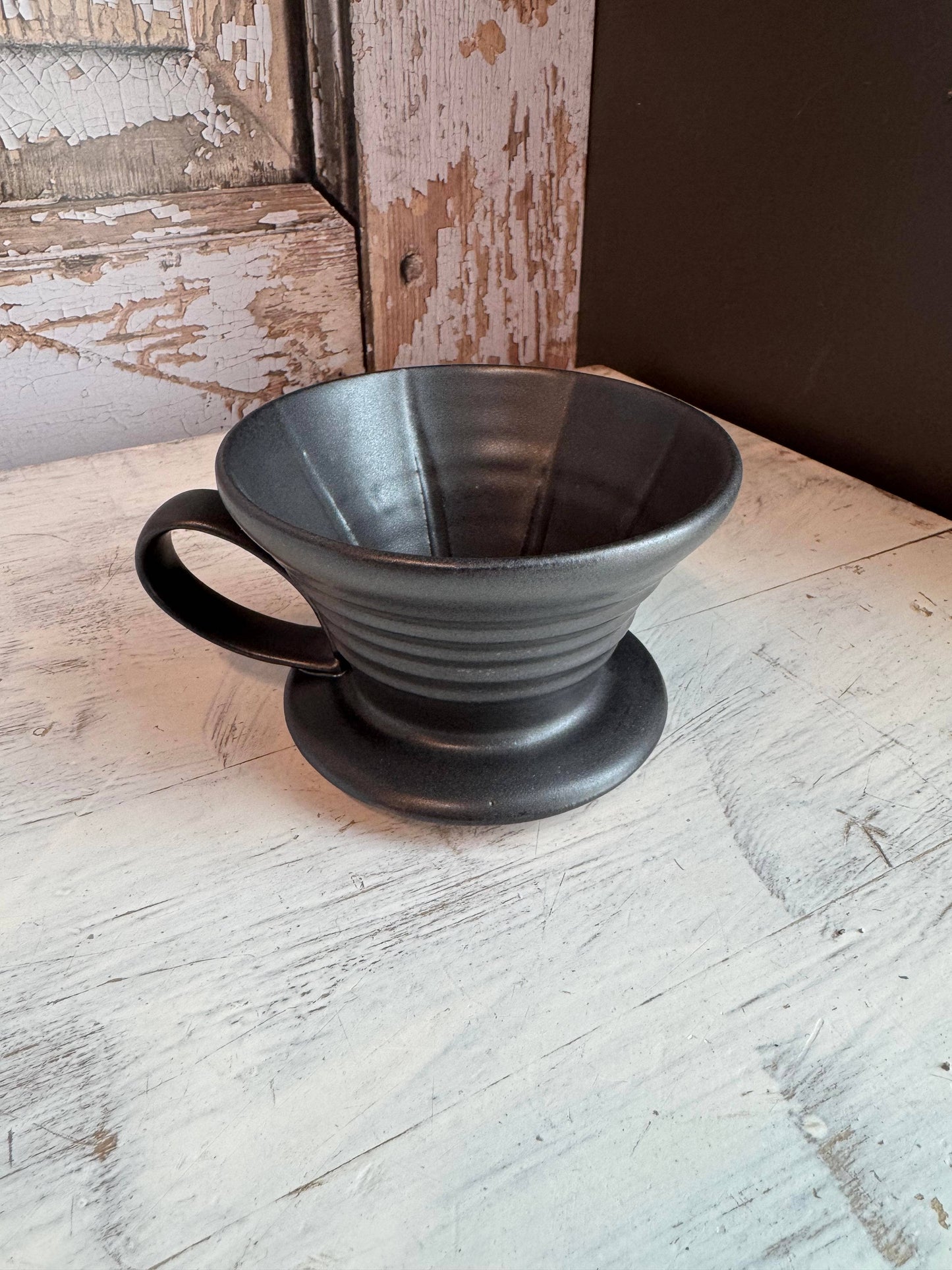 Handmade Ceramic V60 Coffee Dripper in 2 Color Options