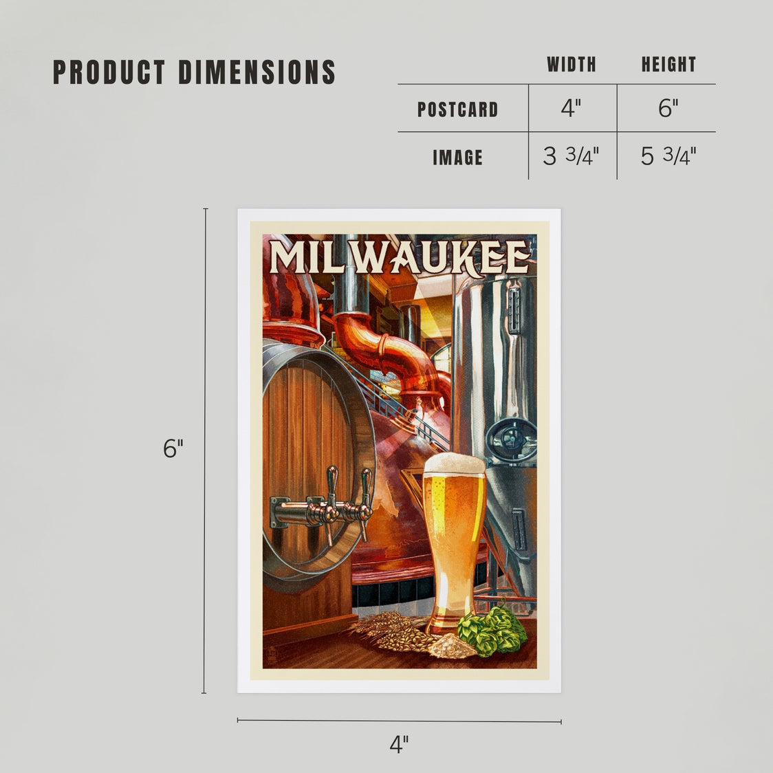 Milwaukee Art of the Beer Premium Postcard