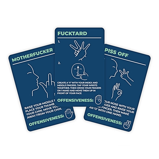 How To Swear In Sign Language Card Pack
