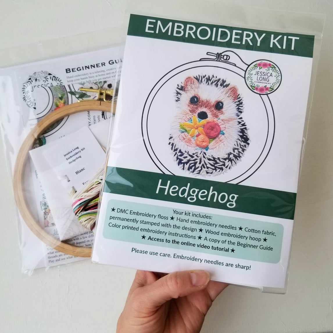 Hedgehog Embroidery Kit