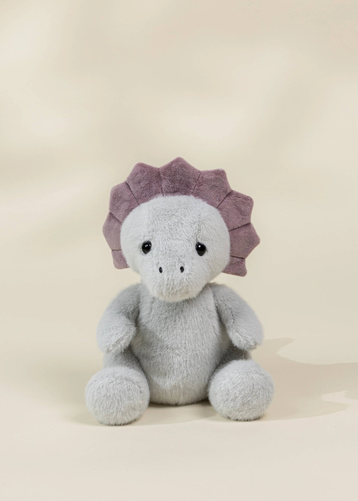 Dino Plush Toy - Grey Triceratop