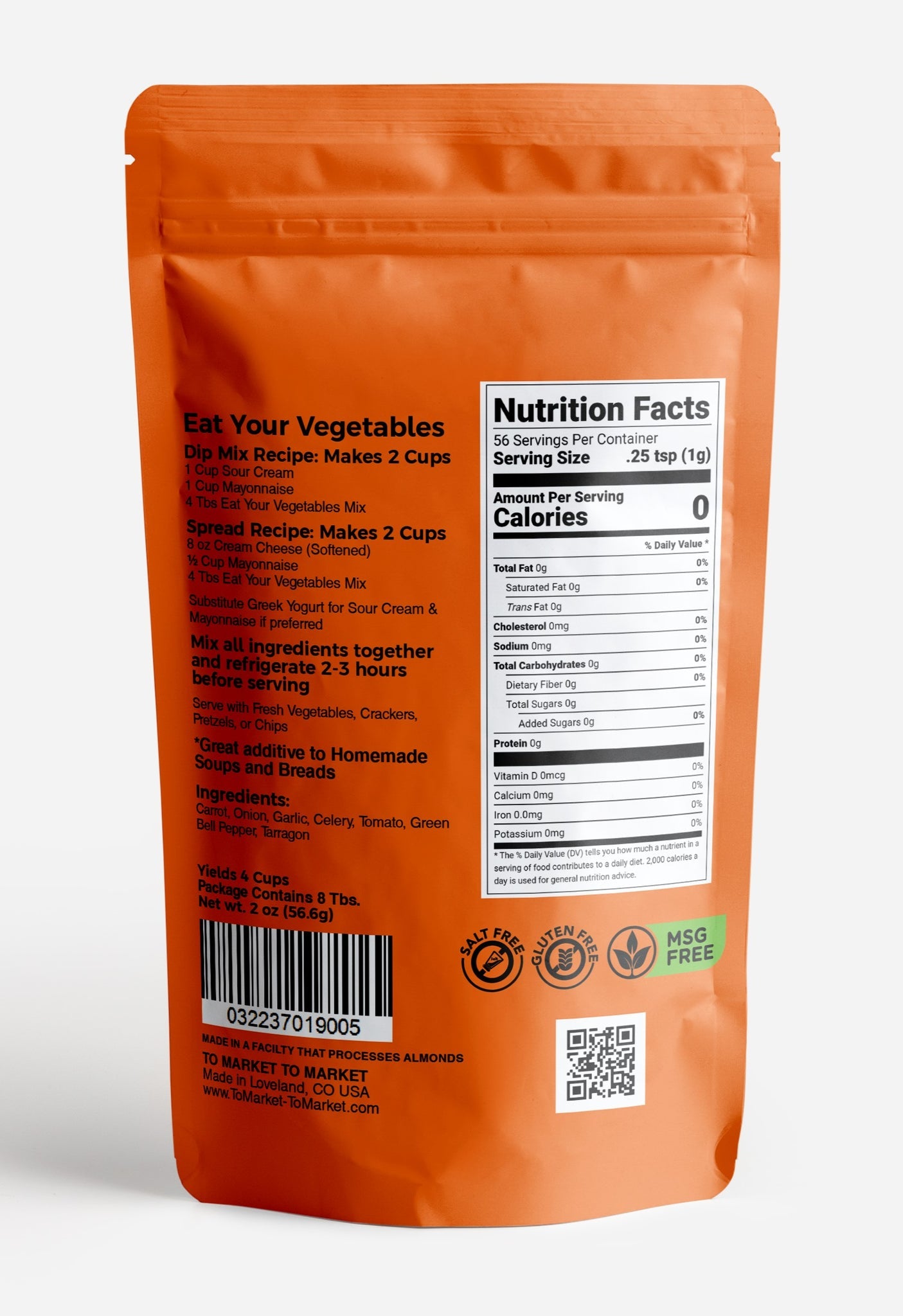 Eat Your Vegetables Dip Mix