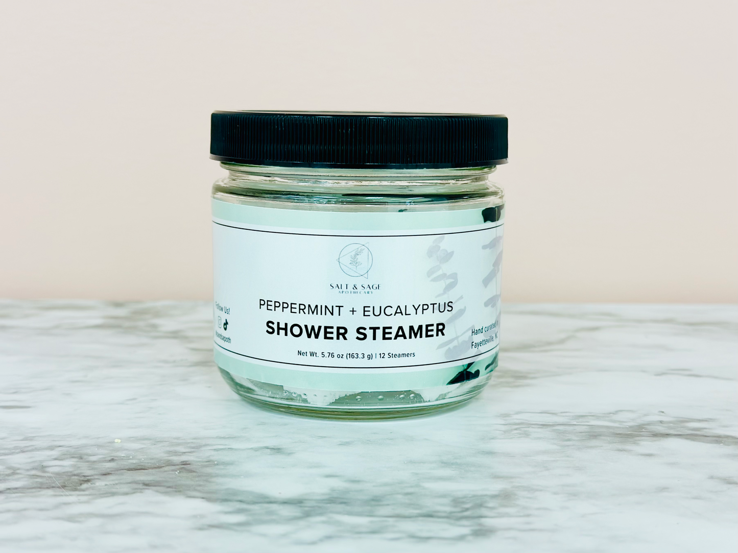 Peppermint + Eucalyptus Mini Shower Steamers