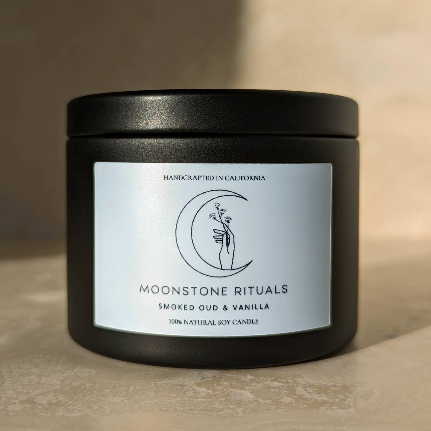 Smoked Oud & Vanilla Candle by Moonstone Rituals