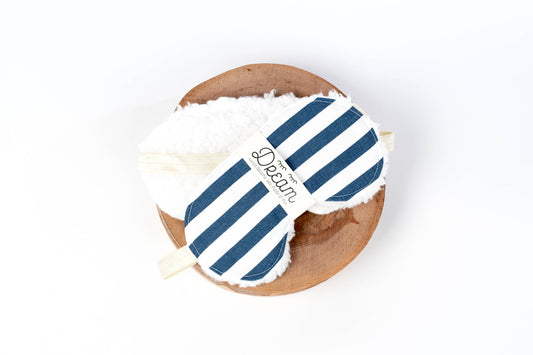 Sweet Dreams Sleep Mask - Navy Stripe