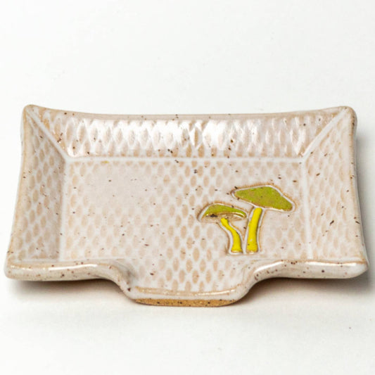 Parrot Waxcap Mushroom Handmade Ceramic Soap Dish