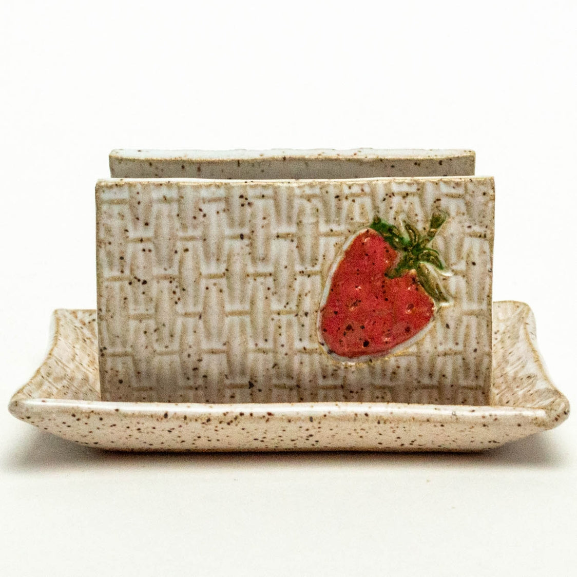 Strawberry Pattern Ceramic Sponge Holder