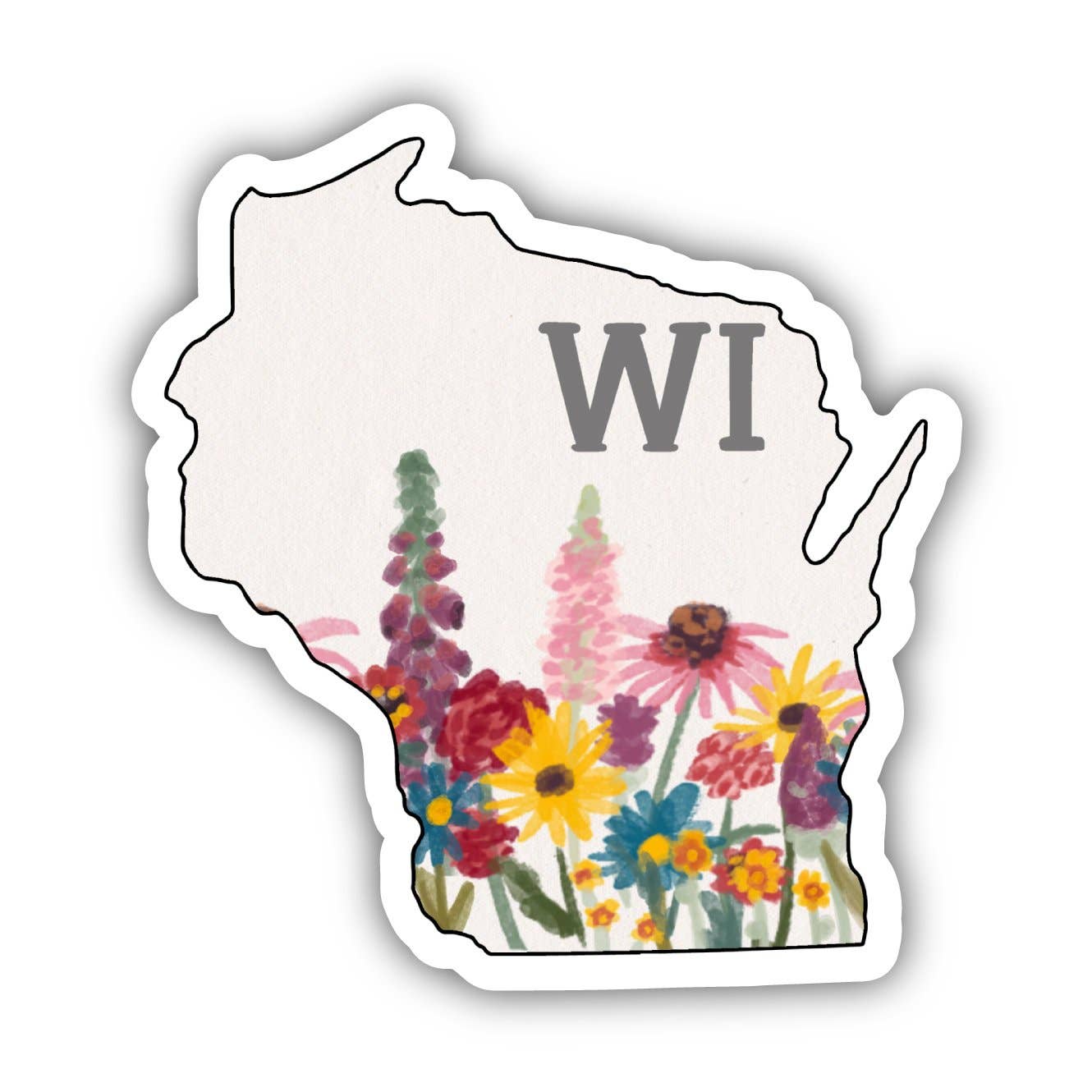 Swoon Sticker Wisconsin Painterly Sticker – Swoon Gift Shop Milwaukee