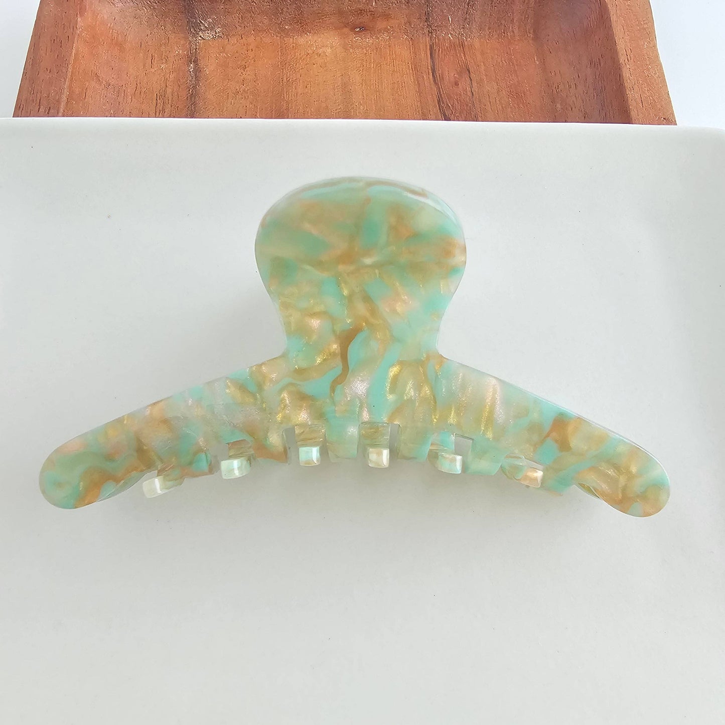 Callie Hair Claw - Champagne Mint