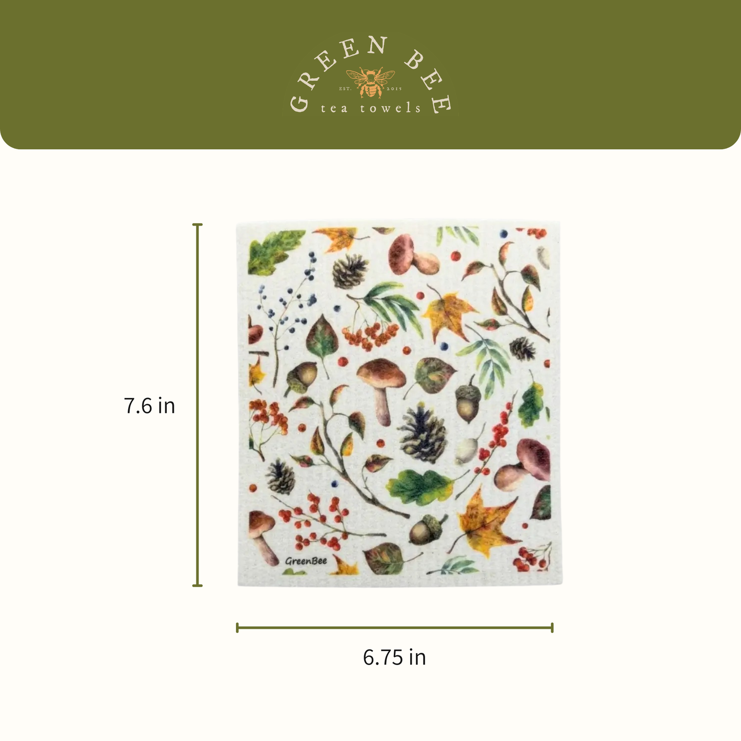 Forest Floor Swedish Dishcloth