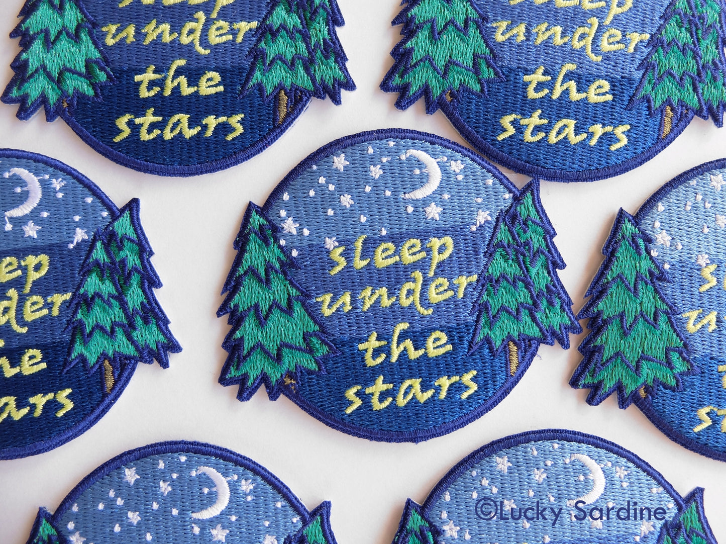 Sleep Under The Stars Embroidered Iron-on Patch