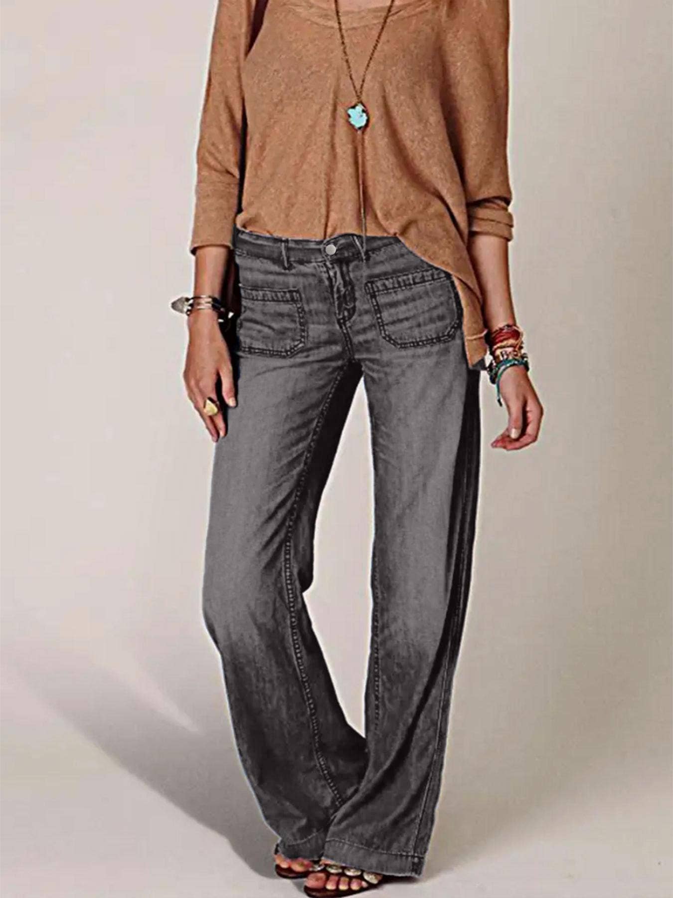 Retro straight jeans