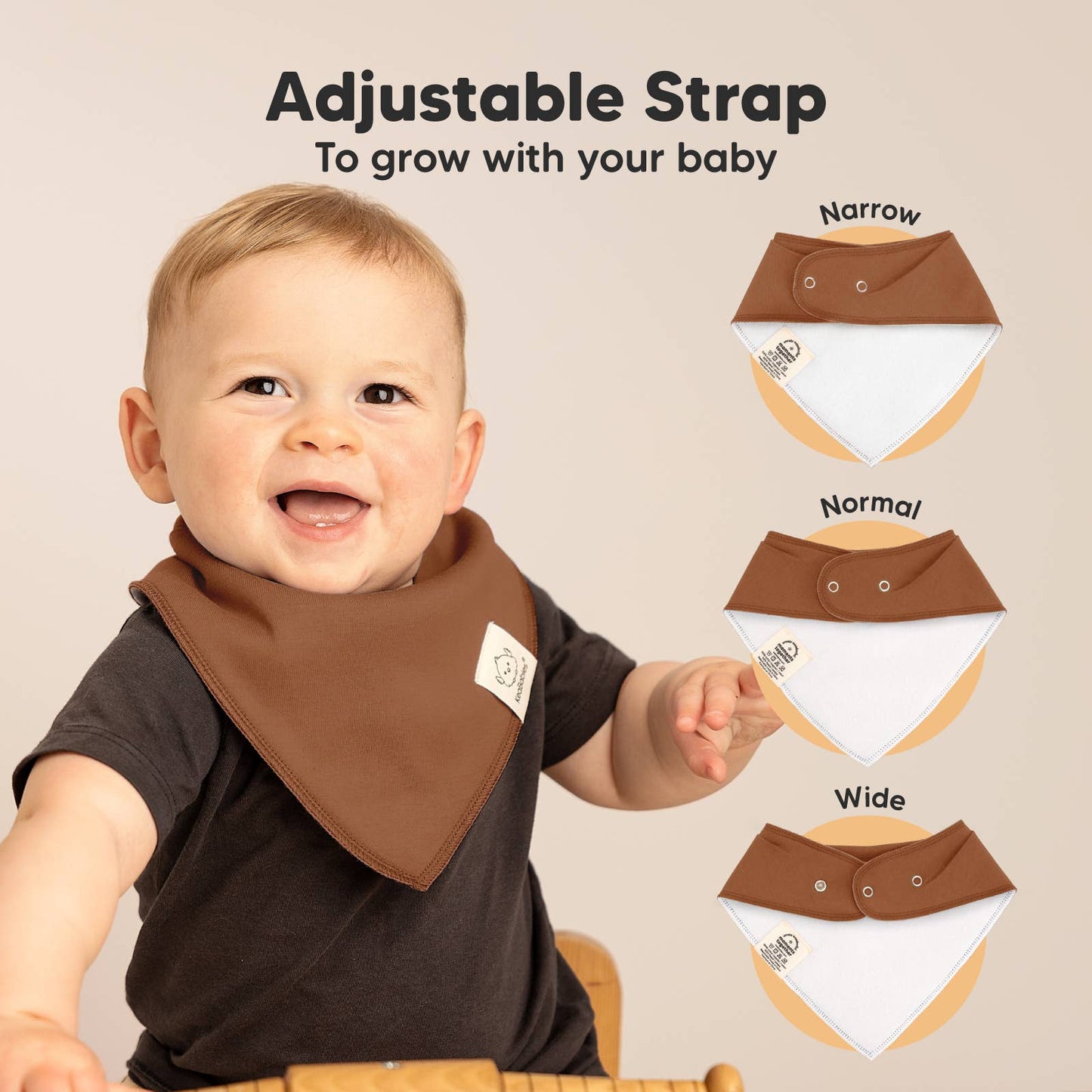 8-pack Baby Bandana Bibs for Boys and Girls