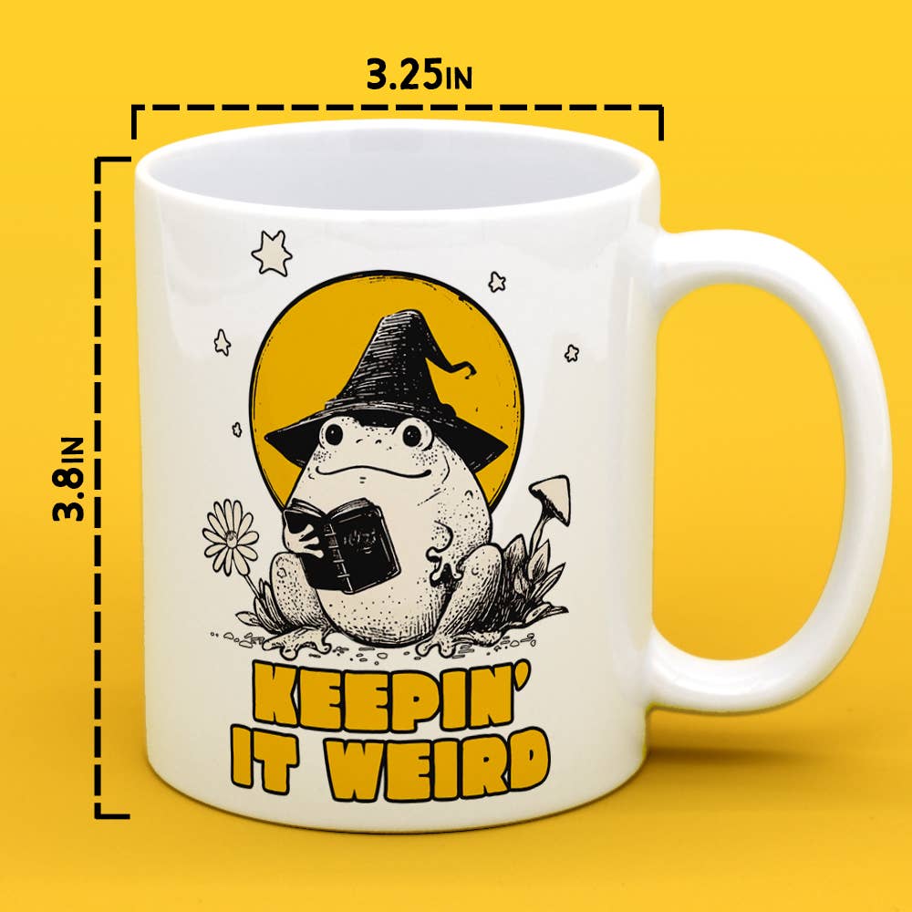 Keepin It Weird Wizard Frog Mug