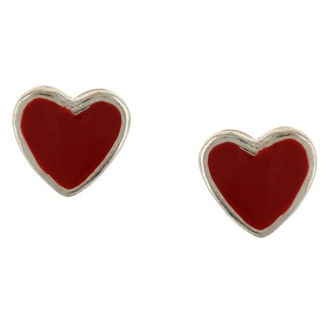 Red Heart Studs