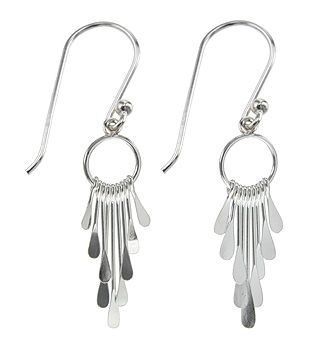 Silver Fringe Earrings