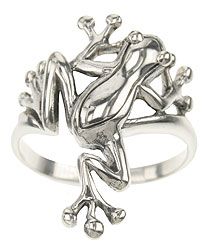 Sterling Silver Frog Ring