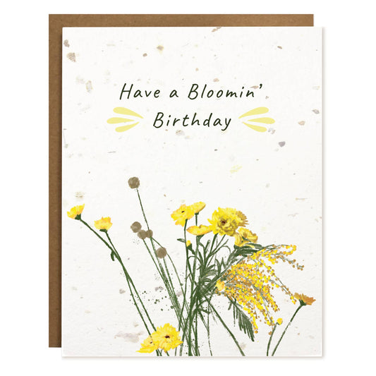 Blooming Birthday Plantable Card