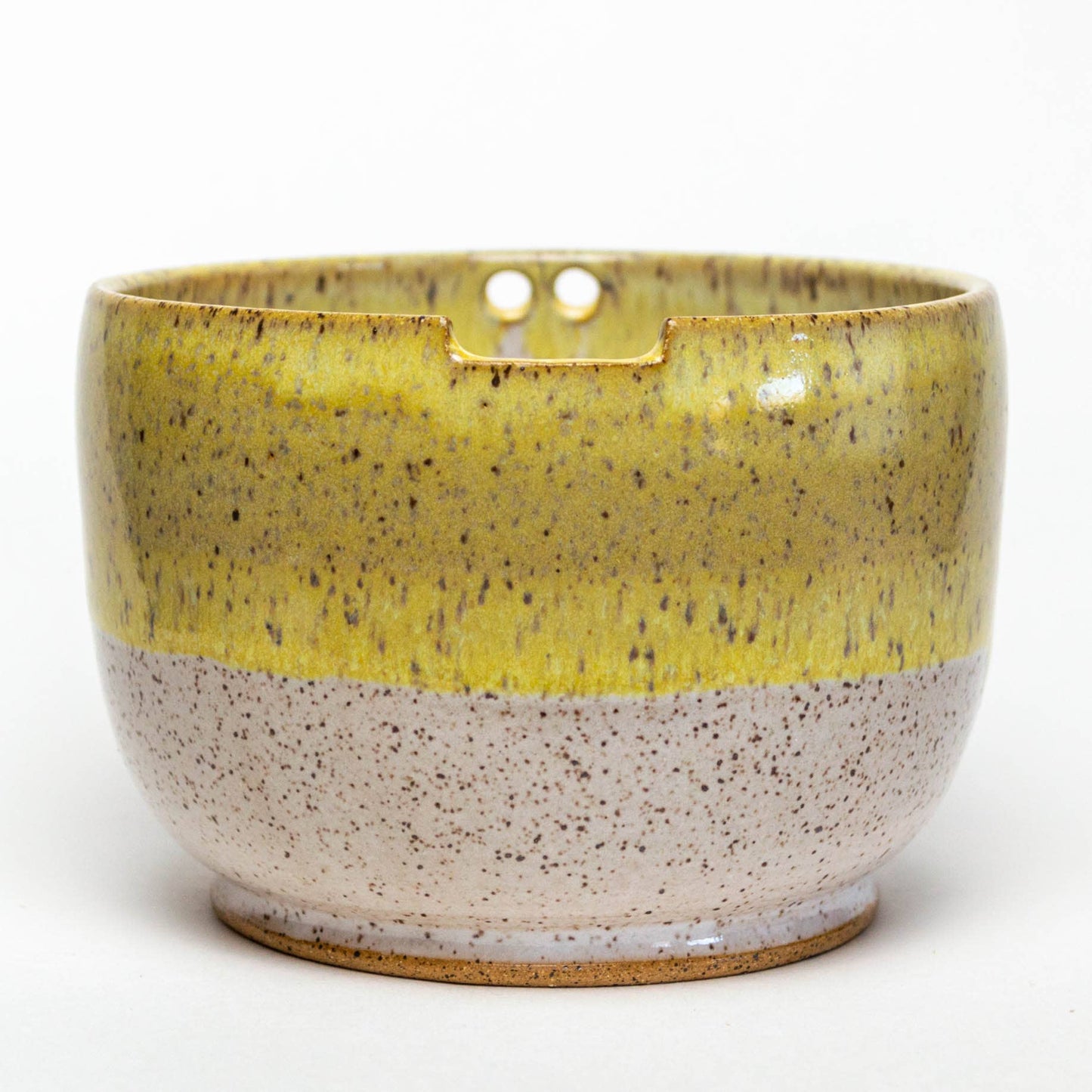 Rice/Noodle Bowl - Handmade Stoneware Clay - Lemon