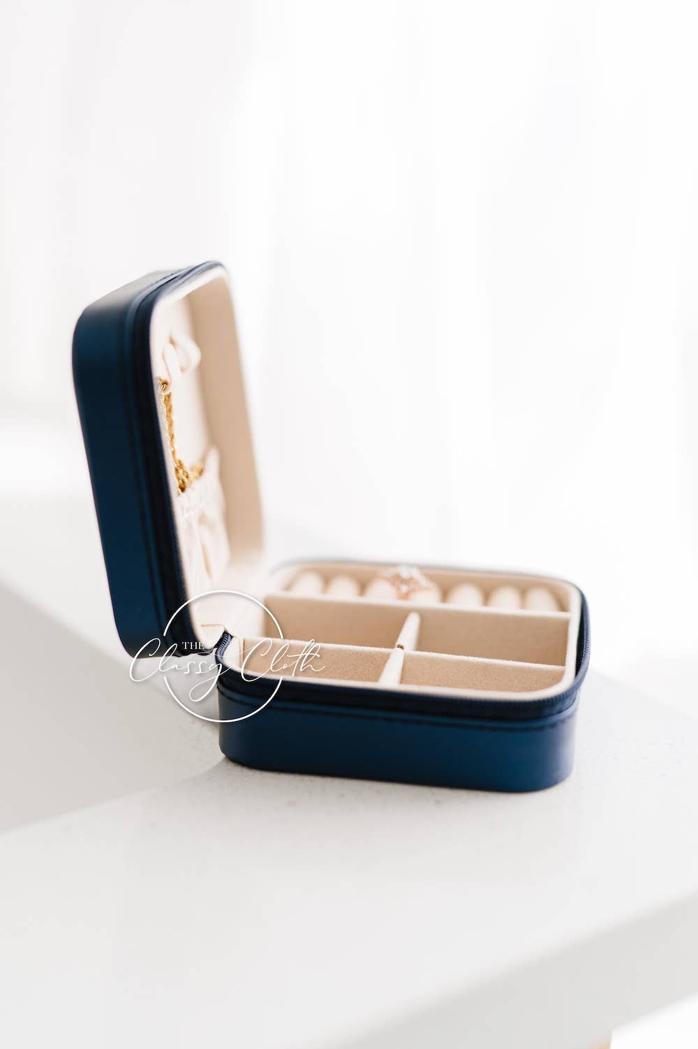 Mini Jewelry Case - Navy