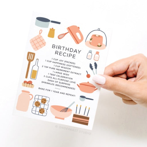 Birthday Recipe Greeting Card