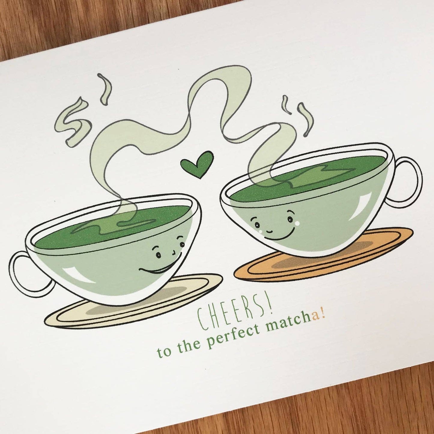 Matcha Green Tea Wedding Card