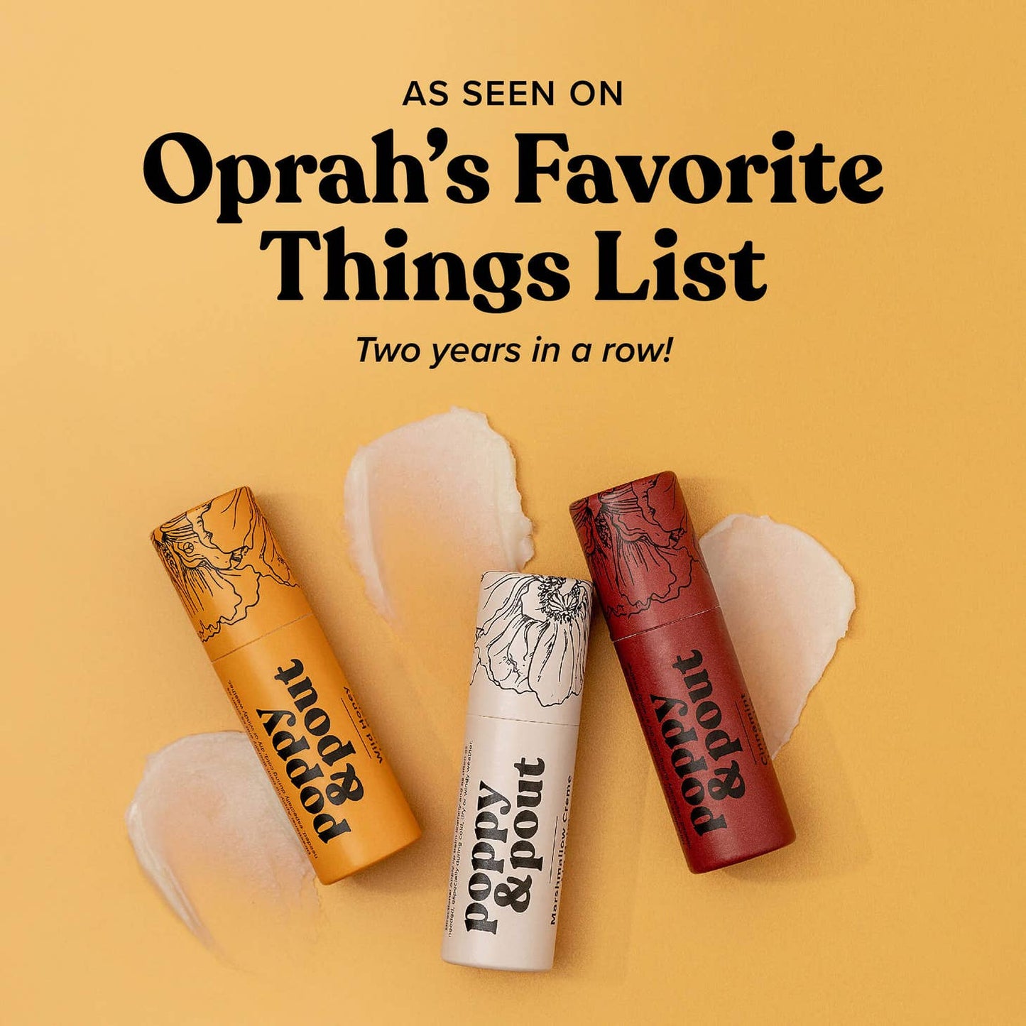 Marshmallow Creme Poppy & Pout Lip Balm